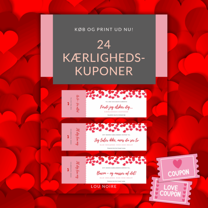 24 Kærligheds-kuponer - Lou Noire - Cover