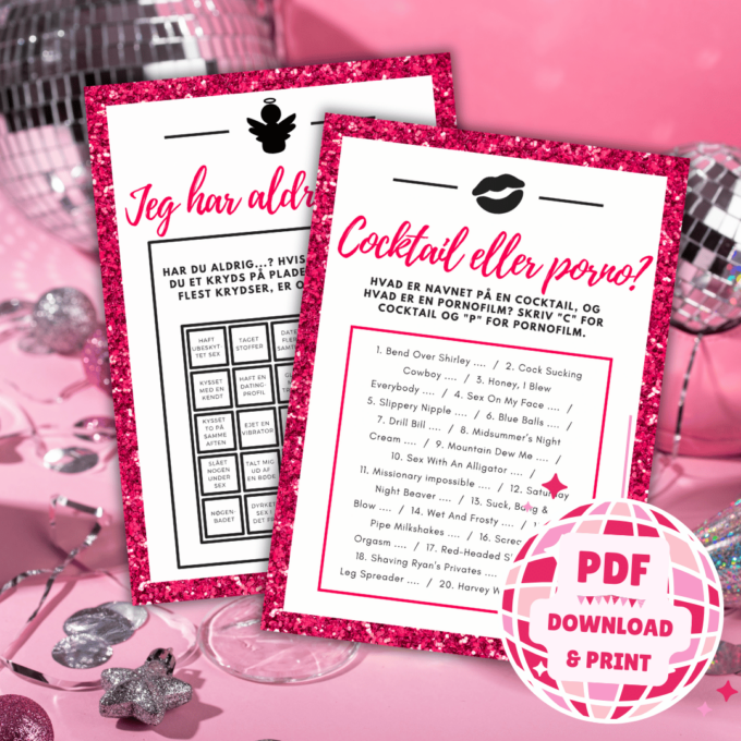 7 sjove spil til venindeaften - Lou Noire - Cocktail eller porno