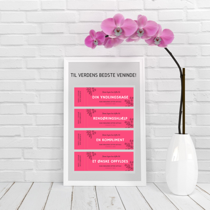 Kuponhæfte til veninden - Instagram