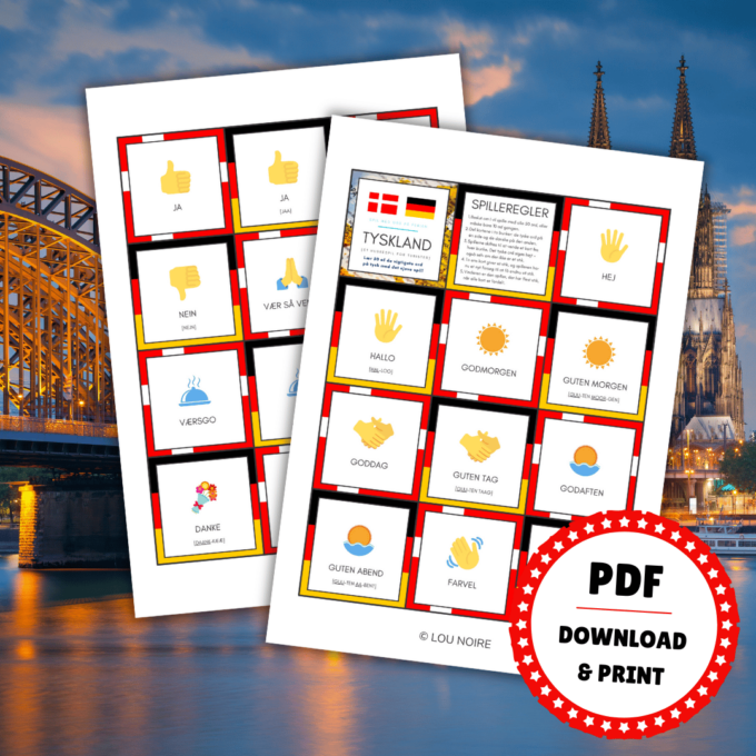 Spil med ord på ferien - Tyskland - Lou Noire - Lær tysk