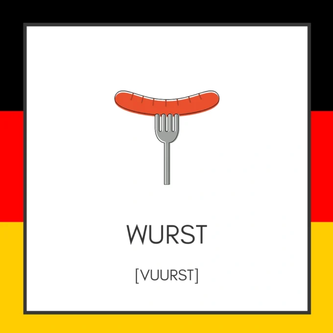 Spil med ord på ferien - Tyskland - Lou Noire - Wurst.png