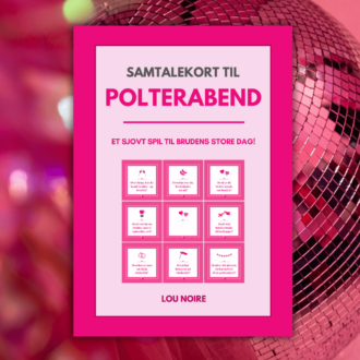 Cover - Samtalekort til polterabend - Lou Noire