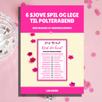 Lou Noire - 6 sjove spil og lege til polterabend - Cover