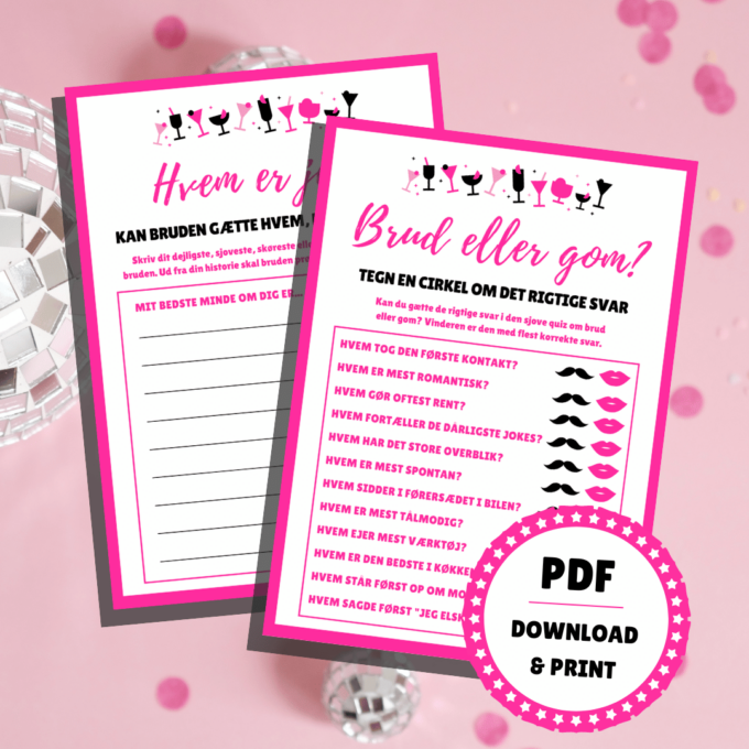 Lou Noire - 6 sjove spil og lege til polterabend - Festlege Lou Noire - 6 sjove spil og lege til polterabend - Festlege