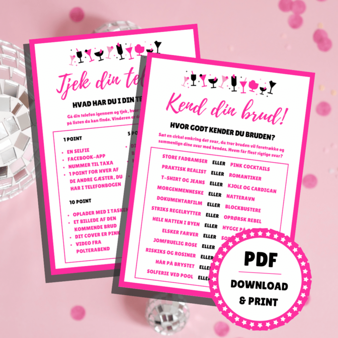 Lou Noire - 6 sjove spil og lege til polterabend - For kvinder Lou Noire - 6 sjove spil og lege til polterabend - For kvinder