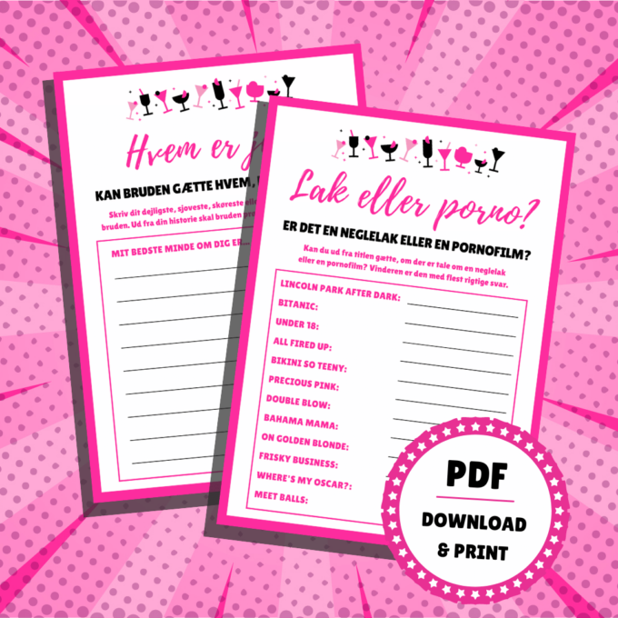 Lou Noire - Den store polterabendpakke - Sjove lege til polterabend