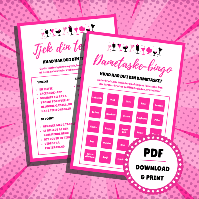 Lou Noire - Den store polterabendpakke - Spil til polterabend