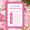 Cover - Tillykke med konfirmationen - pink - Lou Noire