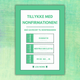 Lou Noire - Cover - Tillykke med nonfirmationen! - grøn
