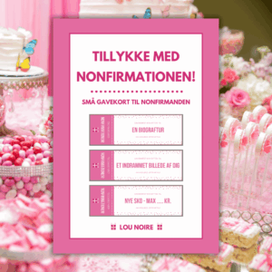 Lou Noire - Cover - Tillykke med nonfirmationen! - pink