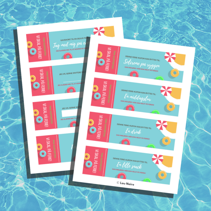 Lou Noire - Kuponhæfte til ferien - Rejsegavekort