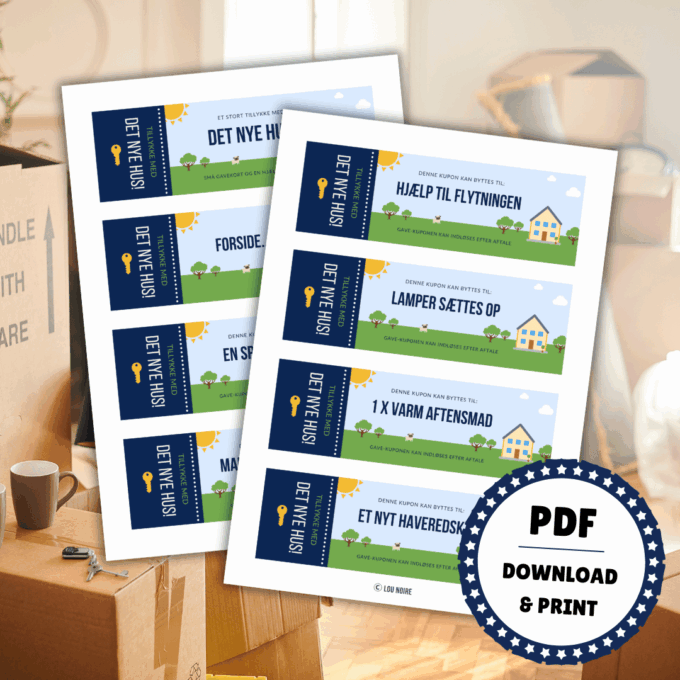 Tillykke med det nye hus - Indflyttergave - Lou Noire