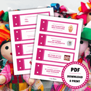 Et kuponhæfte til søde piger - Gave til pige - Lou Noire