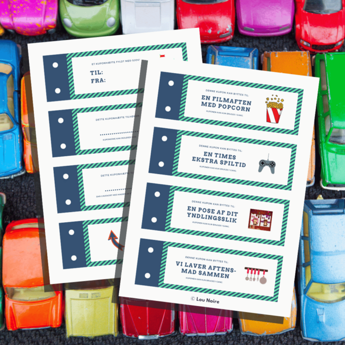 Lou Noire - Et kuponhæfte til søde drenge - Klippekort til dreng