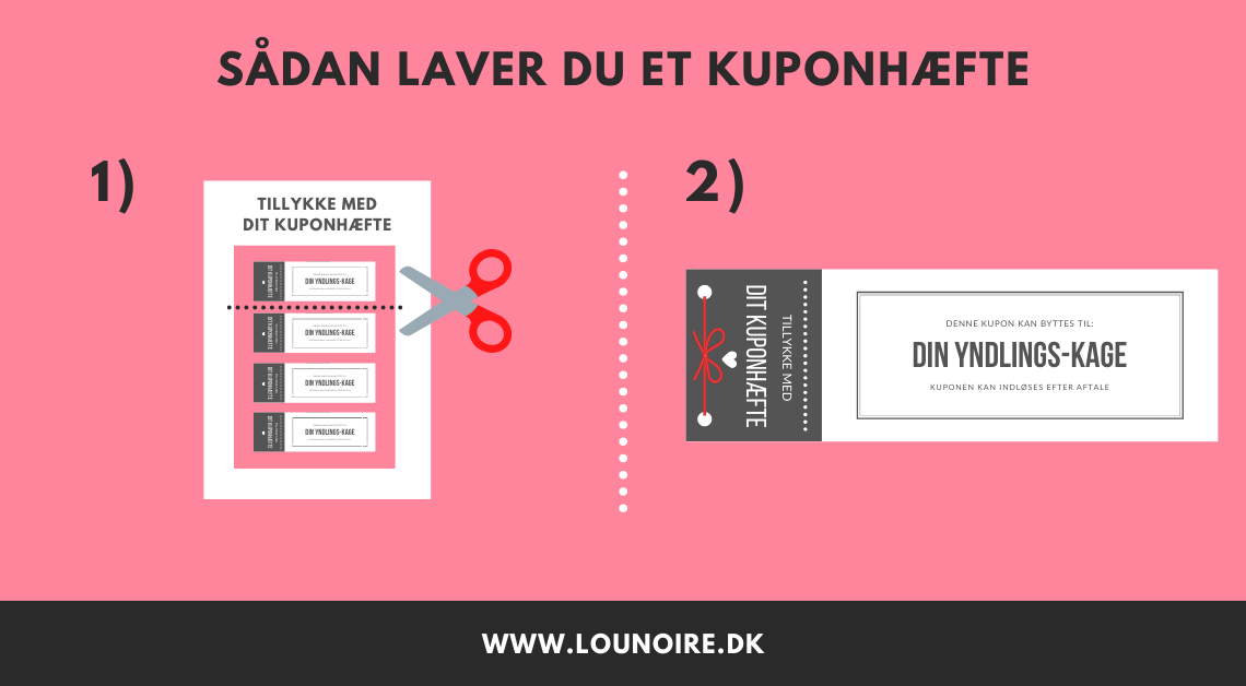 Sådan laver du et kuponhæfte