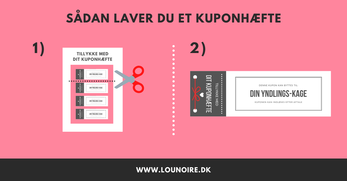 Sådan laver du et kuponhæfte