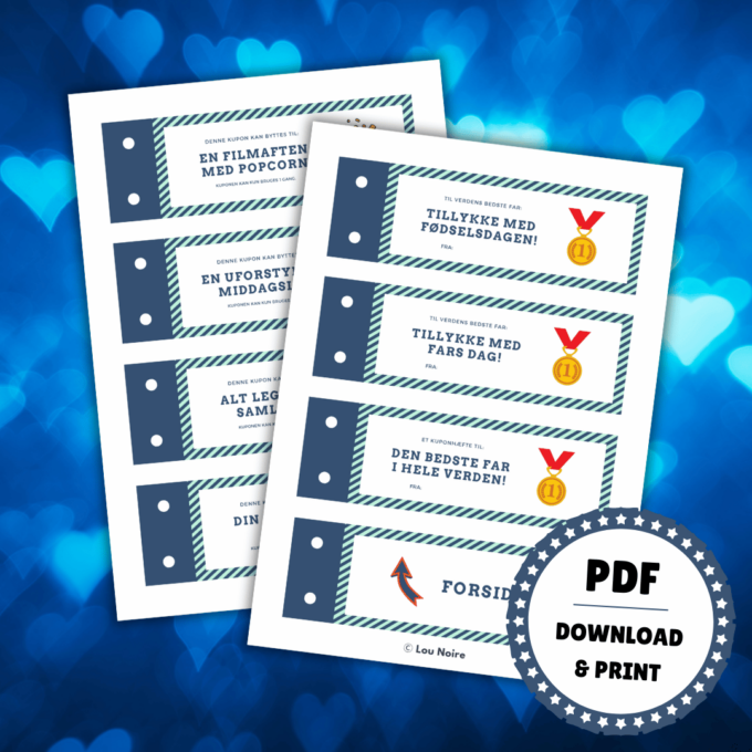Til Verdens Bedste Far - Print Selv - Lou Noire