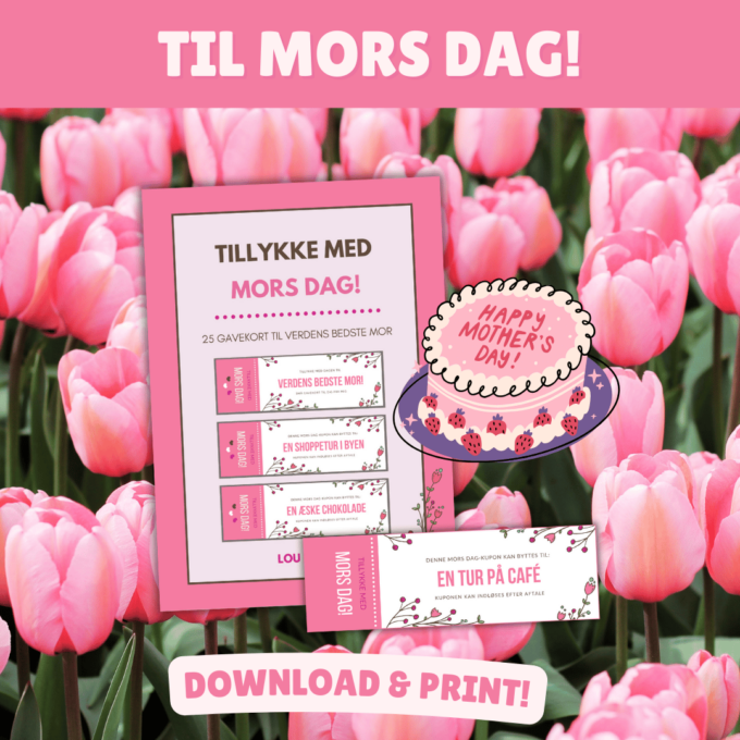 Tillykke med Mors Dag - Gave - Lou Noire Tillykke med Mors Dag - Gave - Lou Noire