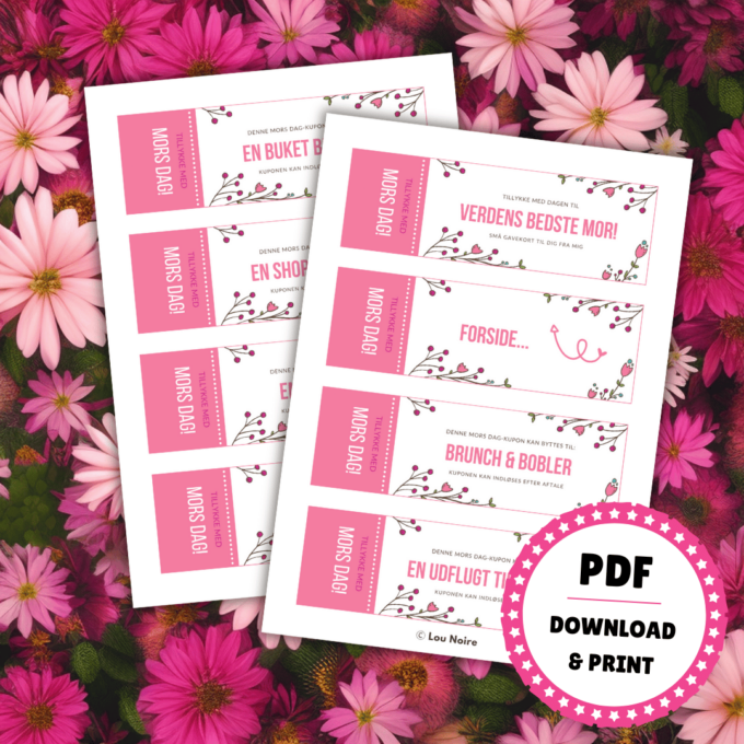 Tillykke med Mors Dag - Mors Dags Gave - Lou Noire Tillykke med Mors Dag - Mors Dags Gave - Lou Noire