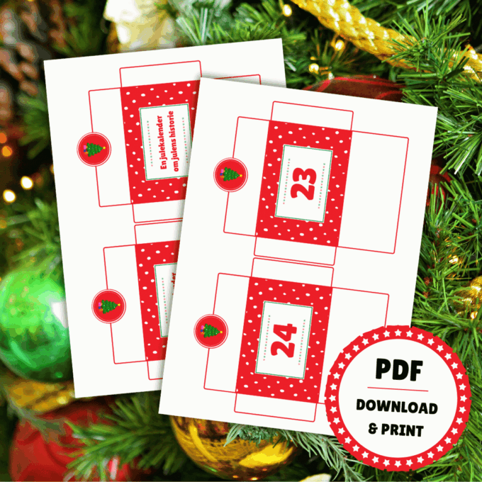 En julekalender om julens historie - Lou Noire - Kuverter