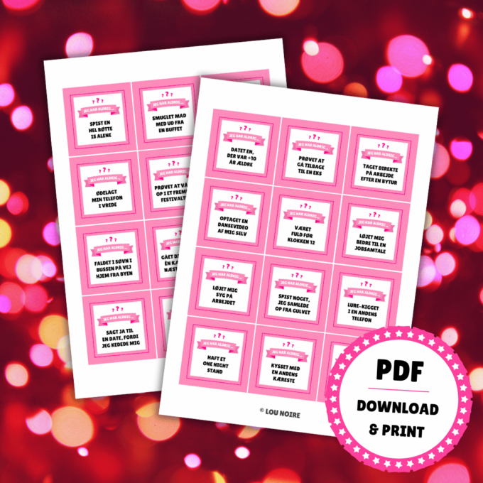 Drukspil - Jeg har aldrig... - Lou Noire Drukspil - Jeg har aldrig... - Lou Noire