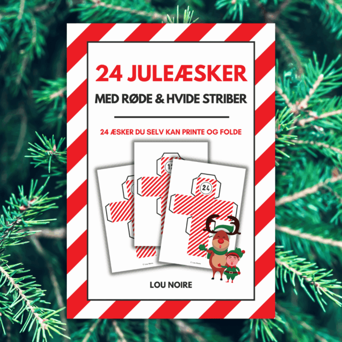 24 juleæsker med striber - Lou Noire - Cover