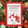 Cover - 24 juleæsker - røde med snefnug - Lou Noire