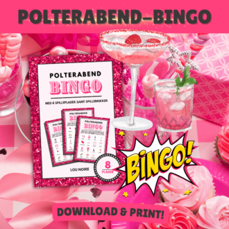 Polterabend-bingo - 8 plader - Lou Noire - Bingoplader