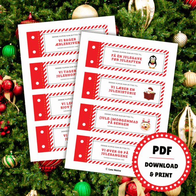 Et kuponhæfte til små julenisser - Lou Noire - Pakkekalender