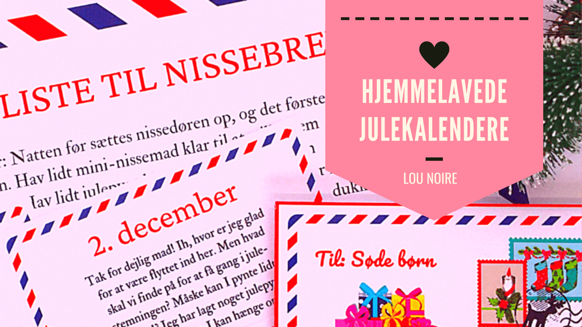 Hjemmelavede julekalendere til børn - print selv - Lou Noire