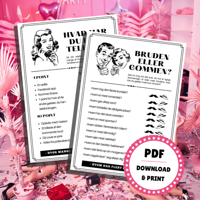 Lou Noire - 8 sjove spil til polterabend - Bruden eller Gommen