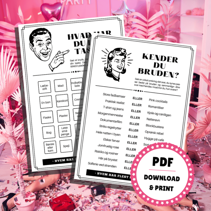 Lou Noire - 8 sjove spil til polterabend - Underholdning