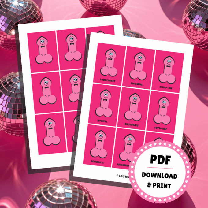 Lou Noire - Underholdning til polterabend - Gæt og grin - med penis