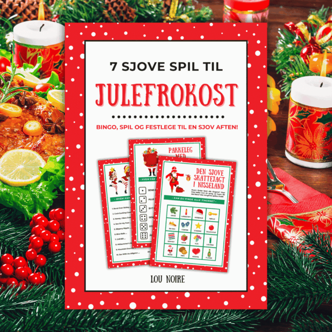 7 sjove spil til julefrokost - Lou Noire - Cover