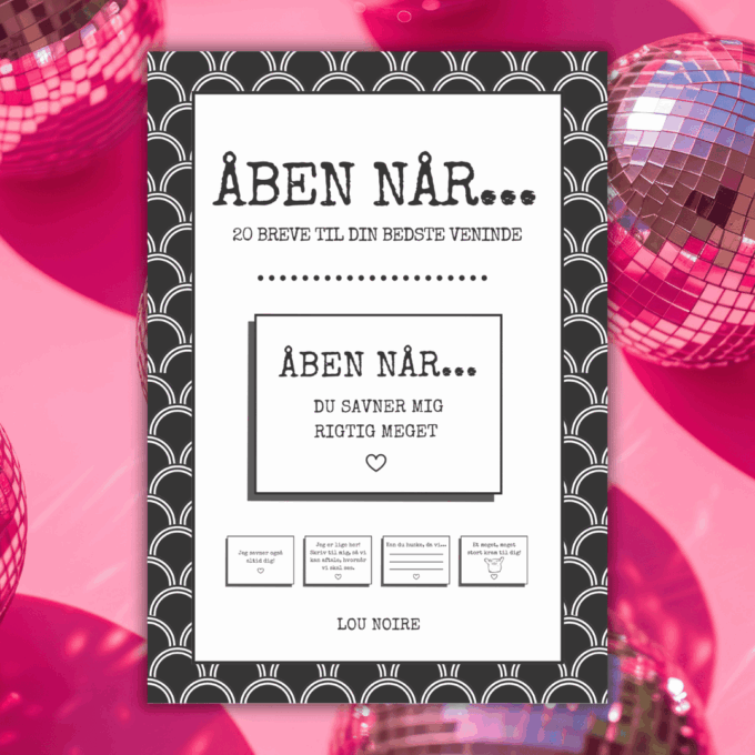 Cover - Åben når... - 20 breve til din bedste veninde - Lou Noire