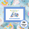 Gæt og grin til babyshower - blå - Lou Noire - Baby shower Gæt og grin til babyshower - blå - Lou Noire - Baby shower