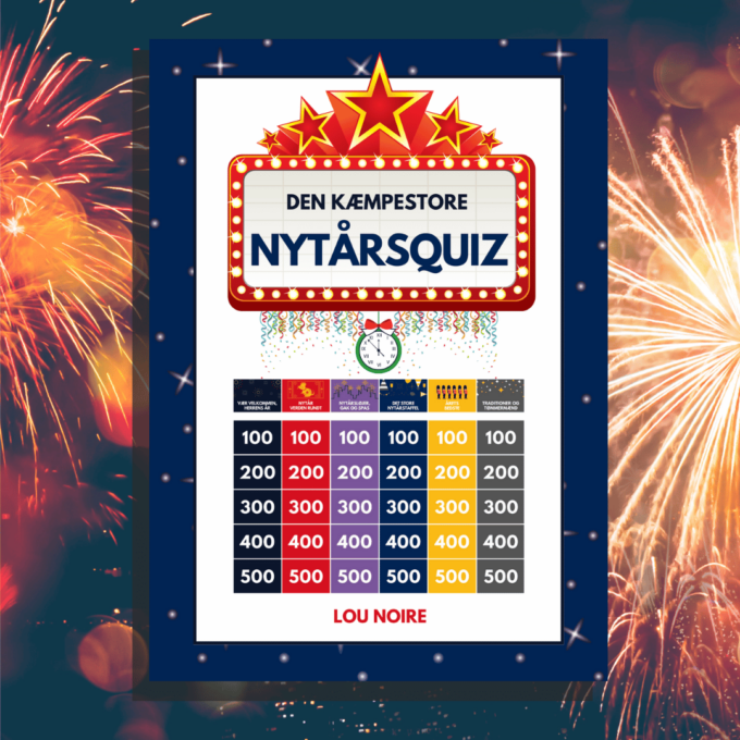 Lou Noire - Den Kæmpestore Nytårsquiz - Cover