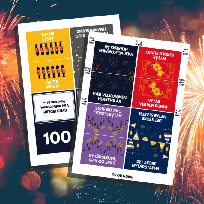 Lou Noire - Den Kæmpestore Nytårsquiz - Print selv