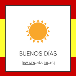 Spil med ord på ferien - Spanien - Buenos dias