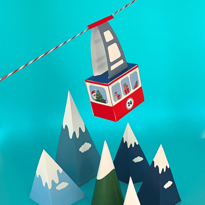 En julekalender med den lille svævebane - Lou Noire - Julelandskab