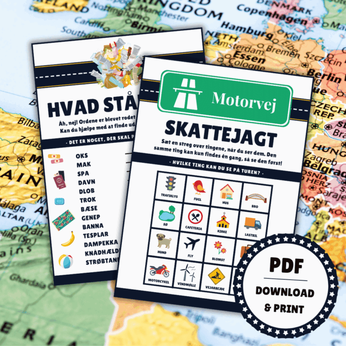 Rejsespil - 7 sjove spil til bilturen - Lou Noire