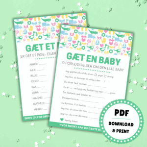 Spil til baby shower - 7 sjove spil til babyshower - Lou Noire