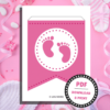 Festlig guirlande til babyshower - pink - Lou Noire - Baby shower Festlig guirlande til babyshower - pink - Lou Noire - Baby shower