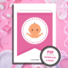 Festlig guirlande til babyshower - pink - Lou Noire - Oppyntning Festlig guirlande til babyshower - pink - Lou Noire - Oppyntning