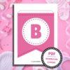 Festlig guirlande til babyshower - pink - Lou Noire - Pynt Festlig guirlande til babyshower - pink - Lou Noire - Pynt
