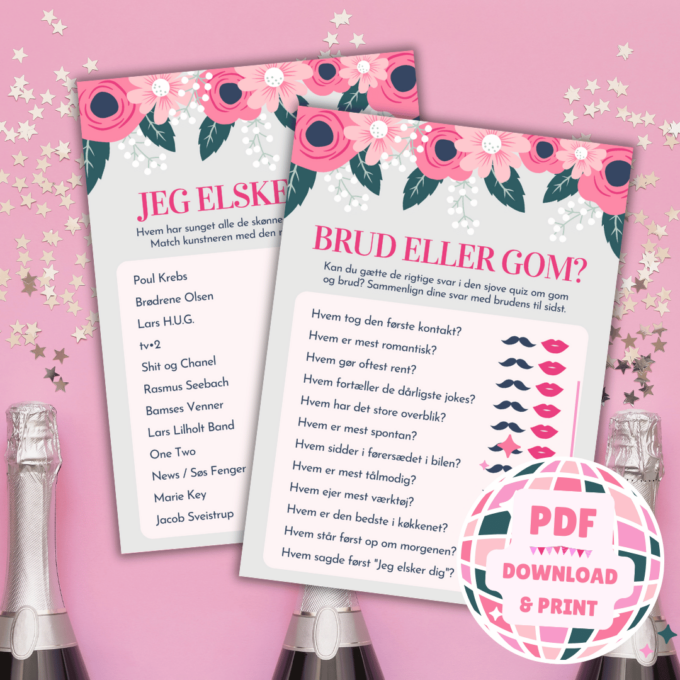 12 sjove spil og lege til polterabend - Lou Noire - Bruden eller Gommen