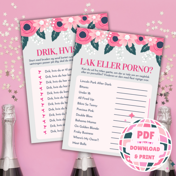 12 sjove spil og lege til polterabend - Lou Noire - Frække spil