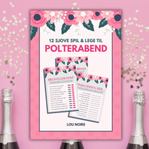 Cover - 12 sjove spil og lege til polterabend - Lou Noire