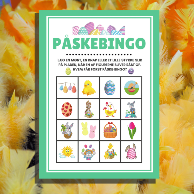 Påskebingo - Lou Noire - bingoplade Påskebingo - Lou Noire - bingoplade