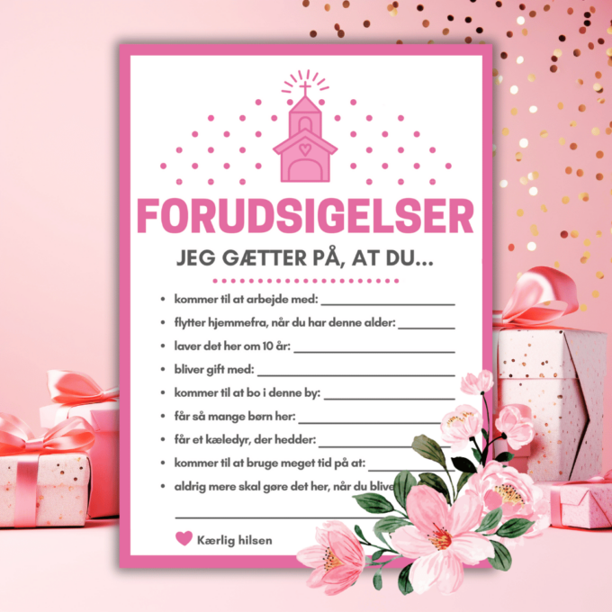 Lou Noire - 8 sjove spil og lege til konfirmation - pink - Konfirmand